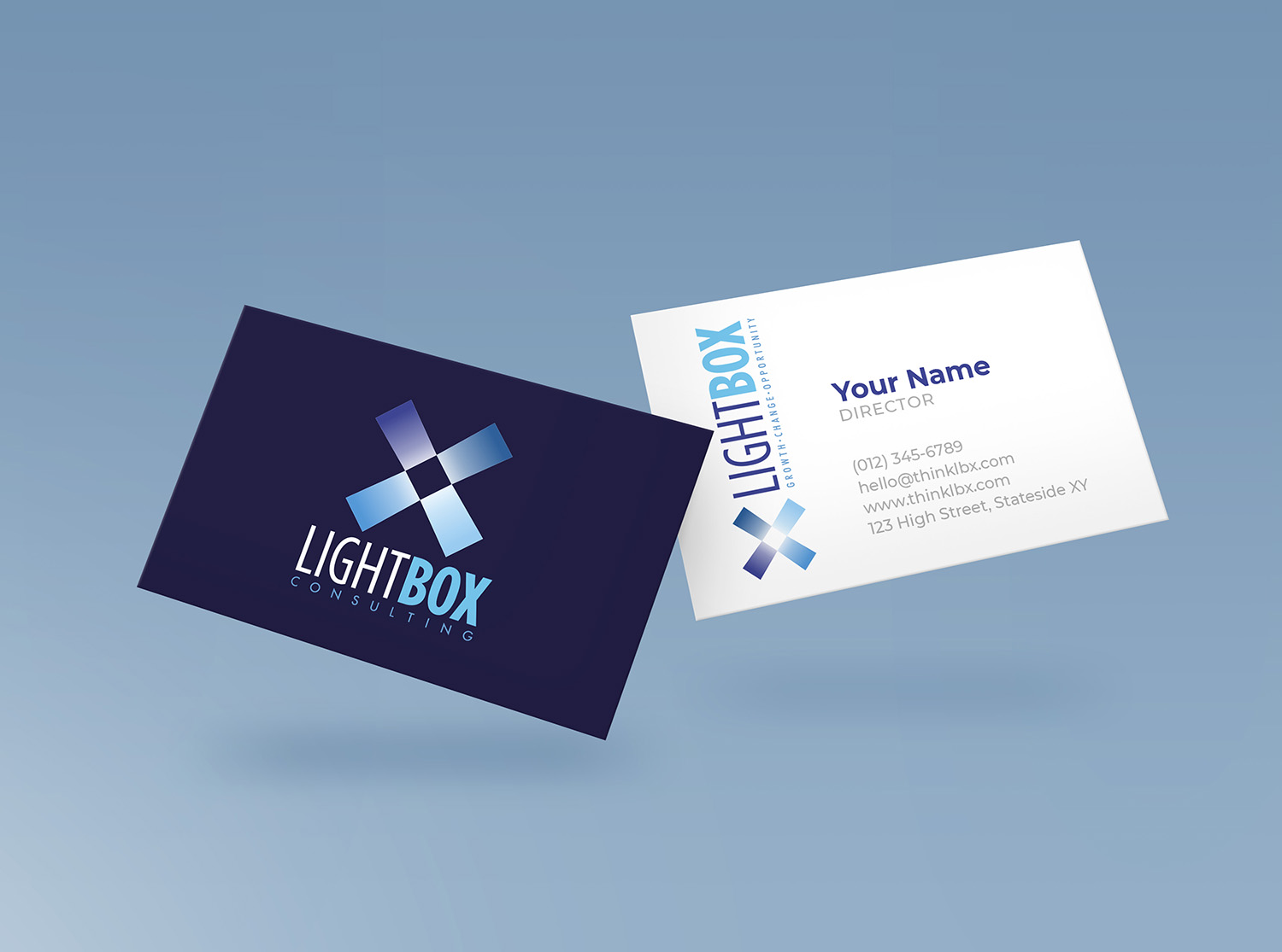 business card sample